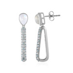 Blue Moonstone Silver Earrings (KM by Juwelo)