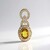 Ciondolo in oro con Zaffiro Ceylon Giallo (AMAYANI)