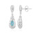 Orecchini in argento con Apatite Blu (MONOSONO COLLECTION)