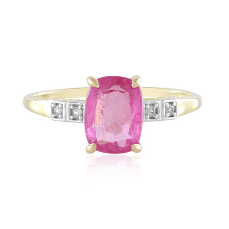 Anello in oro con Zaffiro Rosa del Madagascar