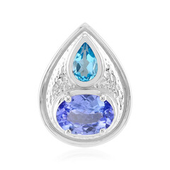 Zilveren hanger met een tanzaniet (Pallanova)