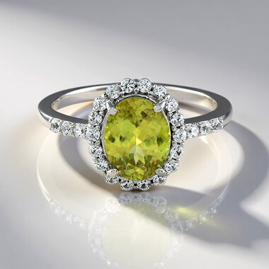 9K Sphene Gold Ring