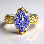 Anello in argento con Tanzanite (Gems en Vogue)