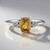 Anello in argento con Zircone Mandarino