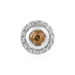 Gelber Zirkon-Silberanhänger (MONOSONO COLLECTION)