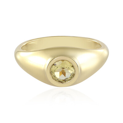 Anello in argento con Berillo Giallo