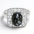 Anello in argento con Ossidiana Fiocco di Neve