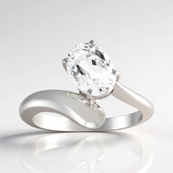 Anello in argento con Kunzite Bianca (Pallanova)