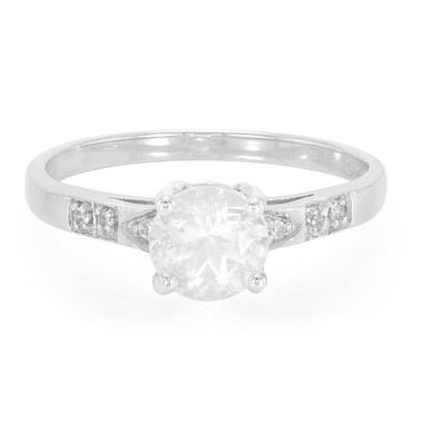 Bague en argent et Béryl de l'Himalaya