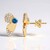 Orecchini in oro con Diamante Blu SI2 (de Melo Gold)