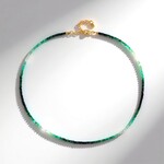 Collana in argento con Smeraldo Brasiliano