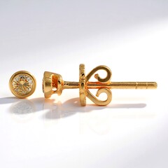 Orecchini in oro con Diamante Rose de France SI1 di Argyle