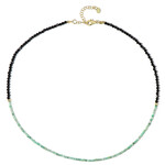 Edelstein-Silberhalskette