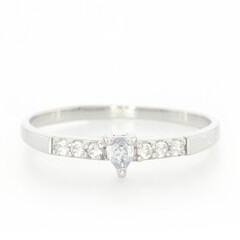 Anillo en plata con Turmalina Paraíba