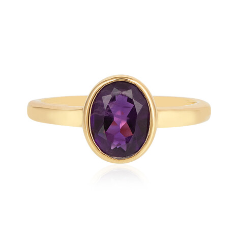 Anello in argento con Ametista Zambiana