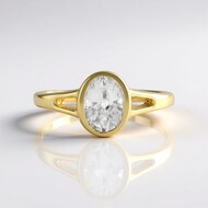 Anello in argento con Zircone (Adela Silber)