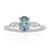 Bluegreen Mystic Topaz Silver Ring