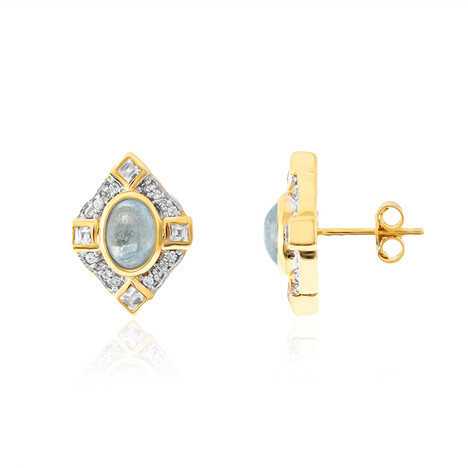 Ofiki-Aquamarin-Silberohrringe