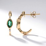 Orecchini in oro con Smeraldo Zambia AAA (CIRARI)