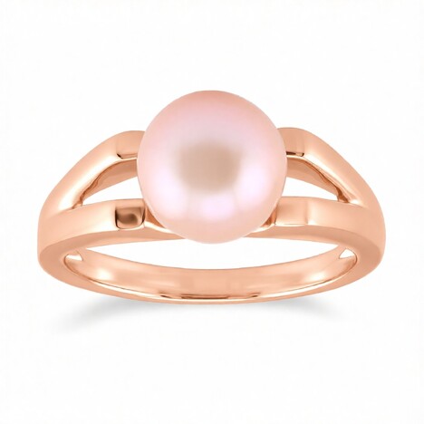 Anillo en plata con Perla Ming durazno (TPC)