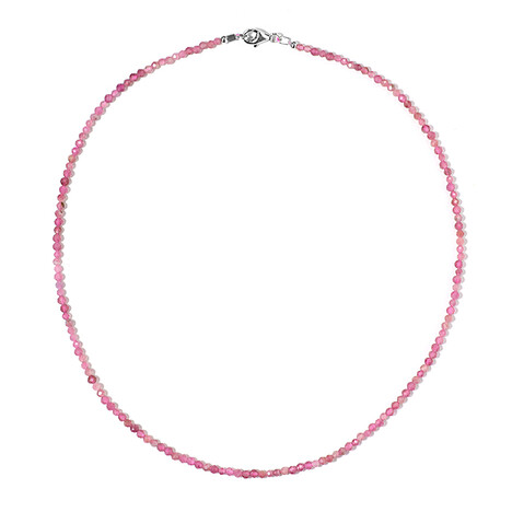 Collana in argento con Tormalina Rosa