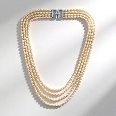 Collana in argento con Perla d'Acqua Dolce Bianca