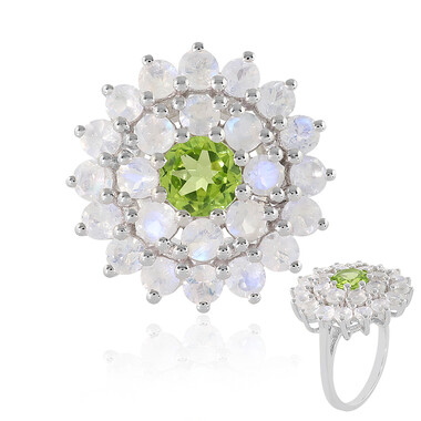 Anello in argento con Peridoto Arizona