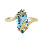Anello in argento con Topazio Blu Cielo