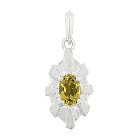 Ciondolo in argento con Quarzo Champagne