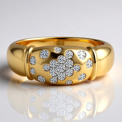 Anello in oro con Diamante SI1 (G) (Annette)