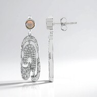 Welo Opal Silver Earrings (MONOSONO COLLECTION)