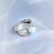 Anello in argento con Larimar