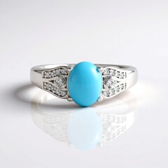 Anello in argento con Turchese Sleeping Beauty (Faszination Türkis)