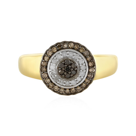 Anello in argento con Diamante Champagne I4