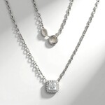 Collana in argento con Topazio Bianco