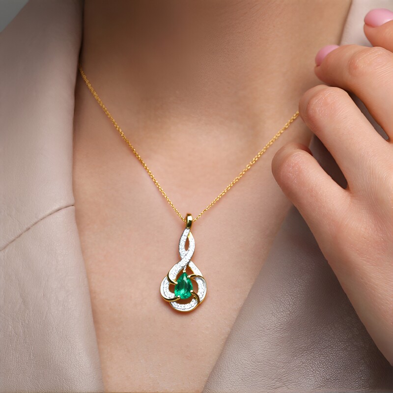 Sambia-Smaragd-Goldanhänger (Rifkind 1894 Collection)