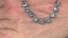 Collar en plata con Topacio azul cielo