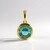 Ciondolo in argento con Fluorite Verde