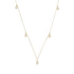 Gouden halsketting met loepzuivere (G) diamanten (de Melo Gold)