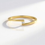 Anello in argento con Diamante I3 (I)