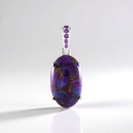 Pendentif en argent et Turquoise pourpre cuivré de Mohave (Faszination Türkis)