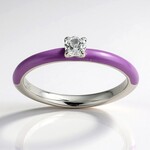 Anello in argento con Topazio Bianco
