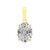 Zirkon-Goldanhänger