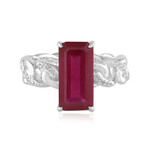 Zilveren ring met een Madagaskar Robijn (de Melo Essence)