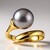 Anello in argento con Perla Tahitiana (TPC)