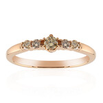 Anillo en oro con Diamante rosa de Francia de Argyle SI1 (Annette)