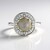 Anello in argento con Labradorite rosa Maniry