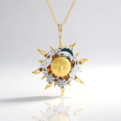 Collana in argento con Citrino