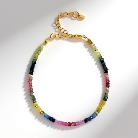 Bracciale in argento con Zaffiro Fancy