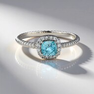 Bague en argent et Zircon de Ratanakiri